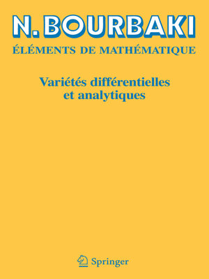 cover image of Variétés différentielles et analytiques